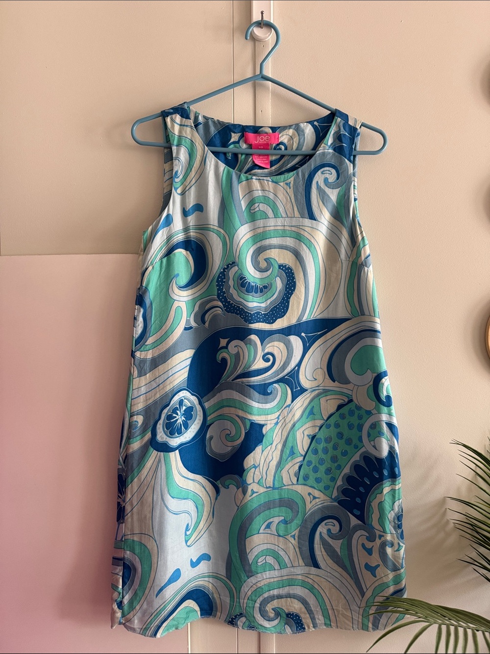 JOE FRESH Silk Mini Dress S (PTP 17.5”)